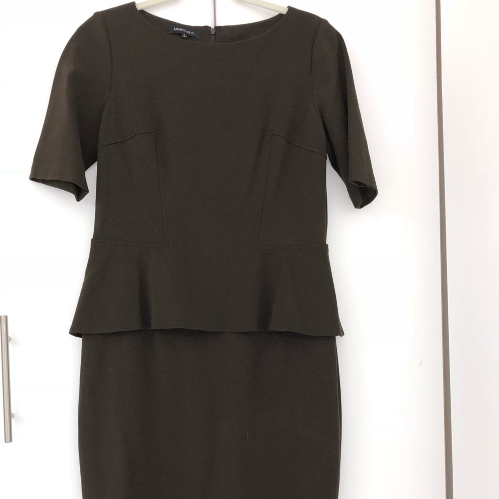 Lafayette 148 Dress - Size 8 - Olive